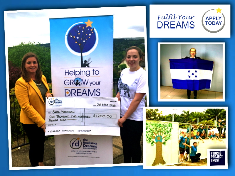 Sara Morrison cheque handover. May16